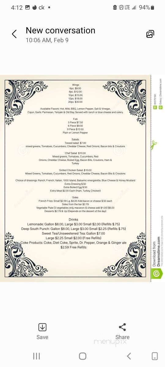 Val's Comfort Kitchen - Lynchburg, VA menu_pic