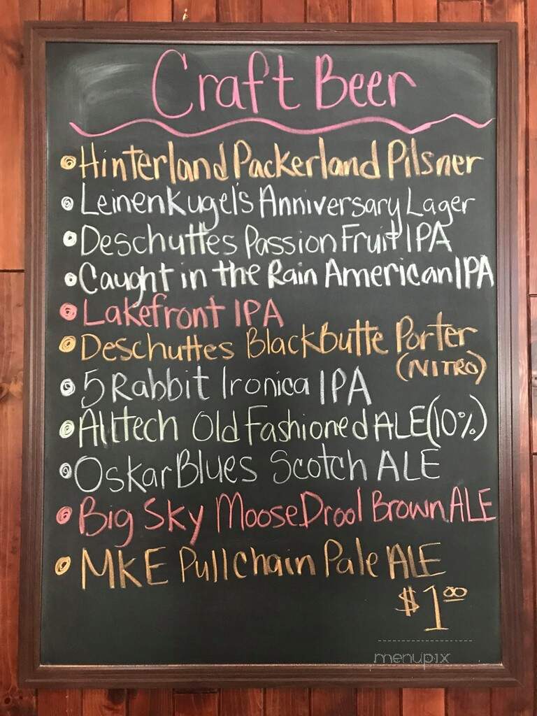 Timber Haven Bar and Grill - Polar, WI menu_pic