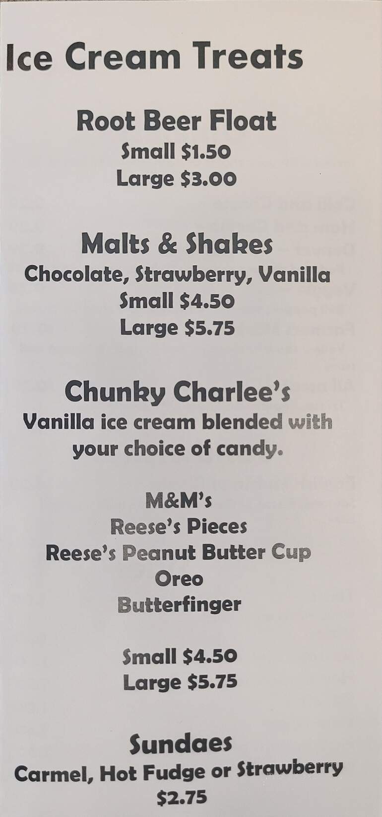 Wilson's - Britt, IA menu_pic