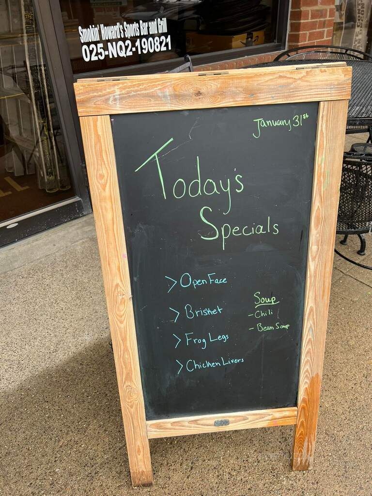 Smokin Howards Sports Bar & Grill - Winchester, KY menu_pic