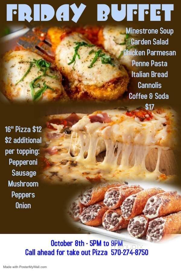 Fawn Lake Beach House - Hawley, PA menu_pic