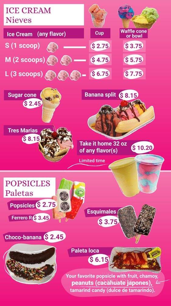 La Fresa Homemade Ice Cream & More - Corpus Christi, TX menu_pic