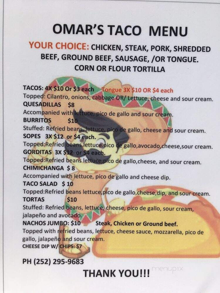 Omar's Taco Express - Grimesland, NC