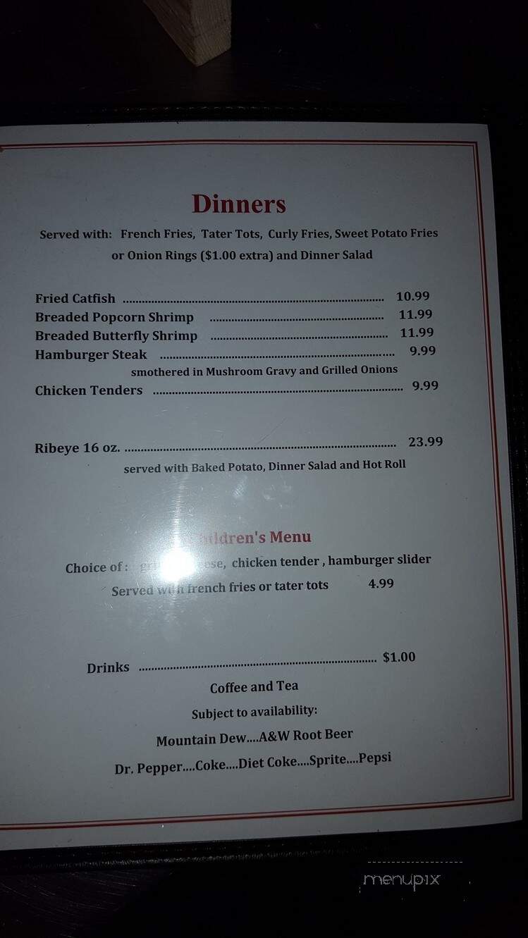 Cup & Mugs - Ashland, KS menu_pic