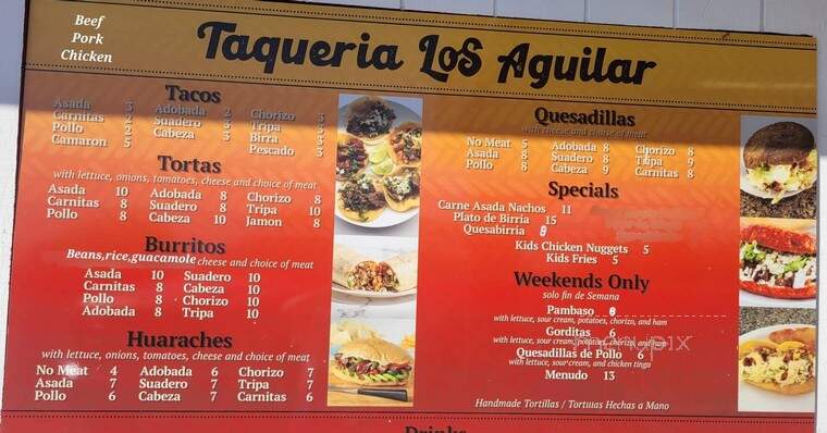 Taqueria Los Aguilar - Central Point, OR menu_pic