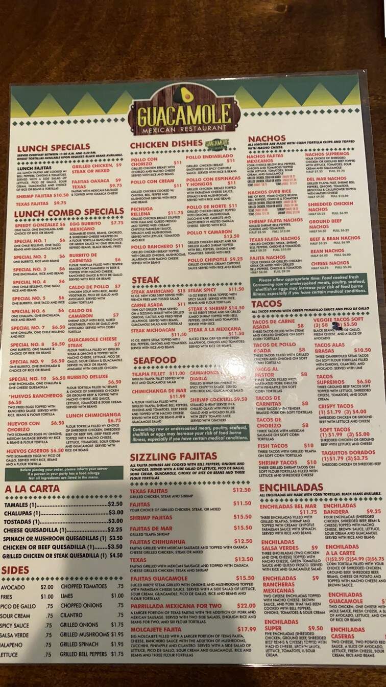 Guacamole Mexican Restaurant - Lyons, GA