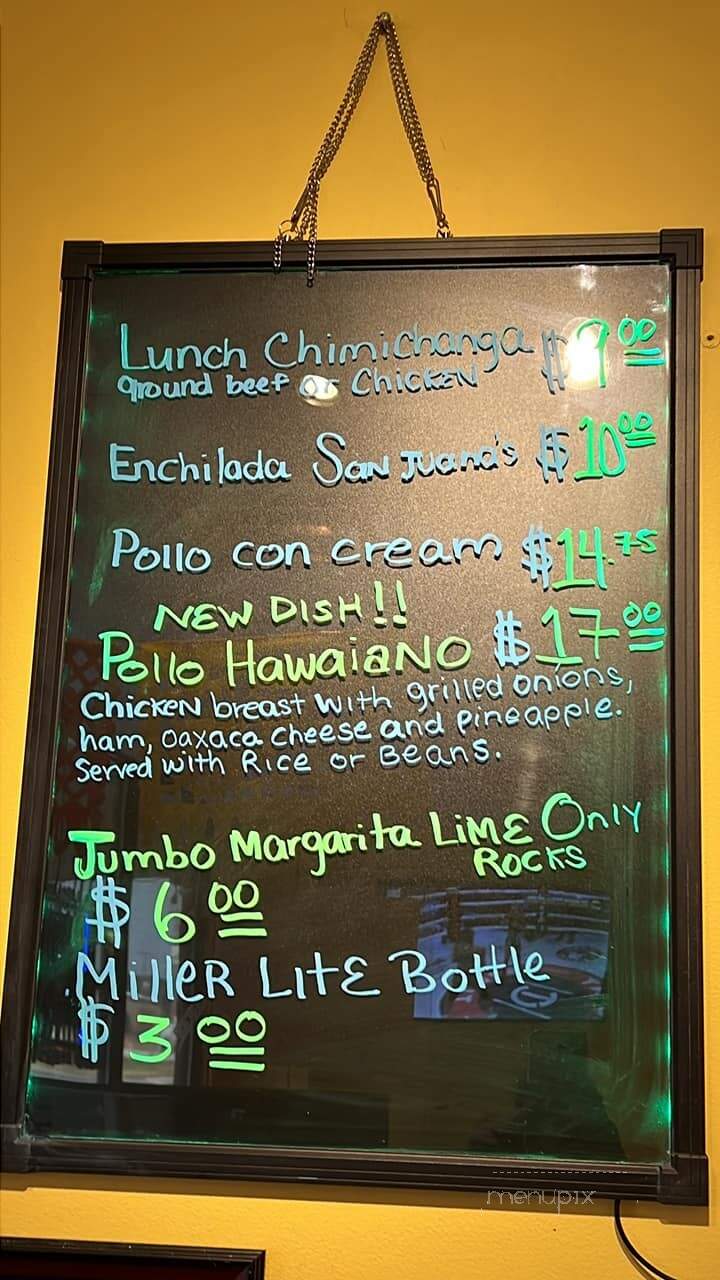 Guacamole Mexican Restaurant - Lyons, GA menu_pic