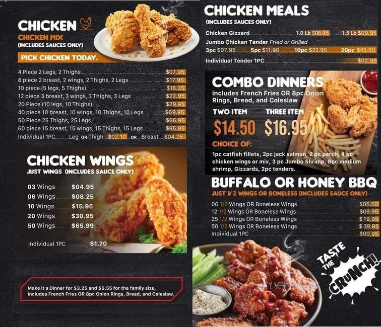 Fried Master - Homer Glen, IL menu_pic