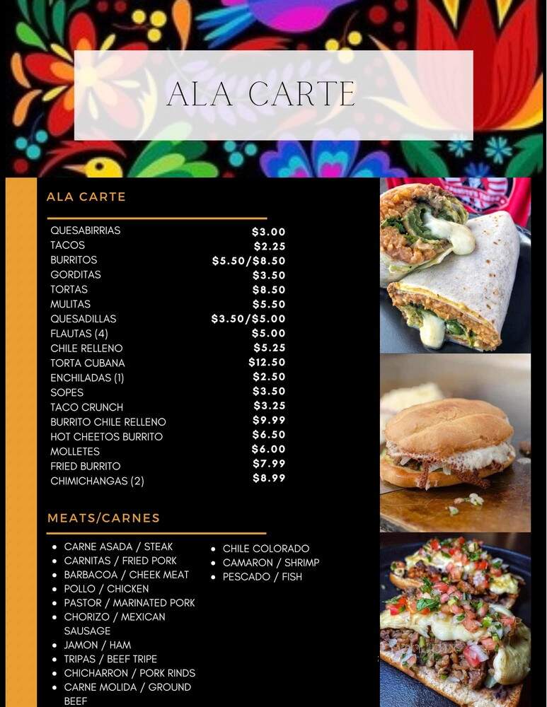 Los Antonios de Tita - Arkansas City, KS menu_pic