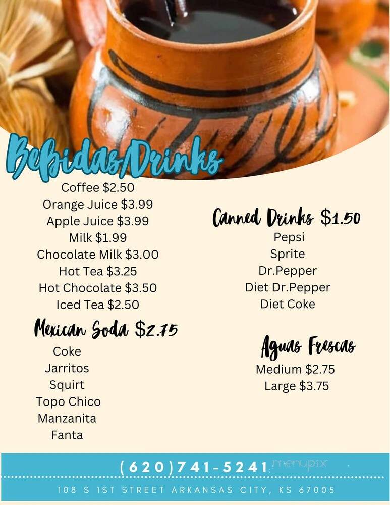 Los Antonios de Tita - Arkansas City, KS menu_pic