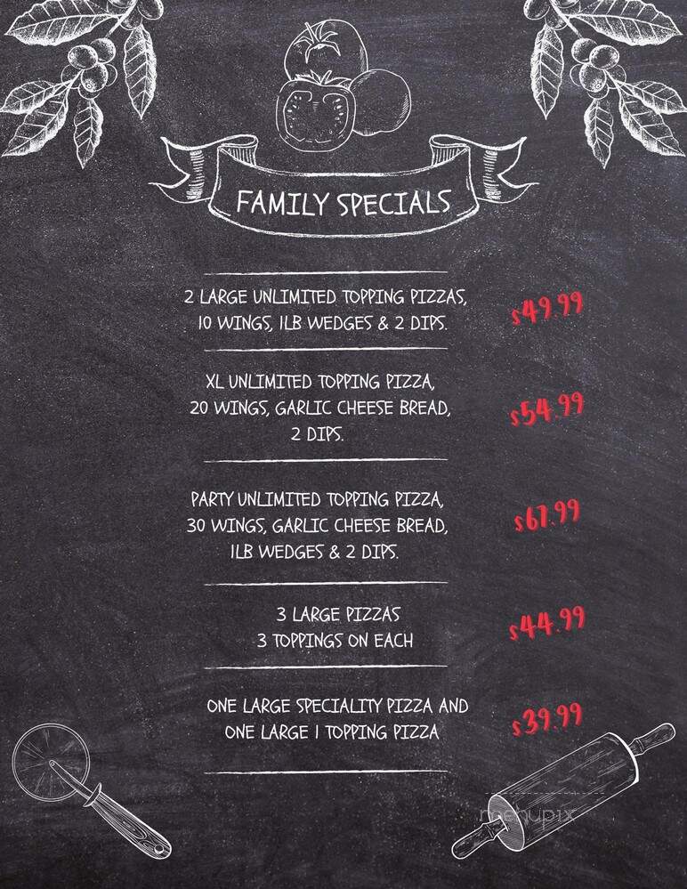 Papa's Pizza Land - Port Hope, ON menu_pic