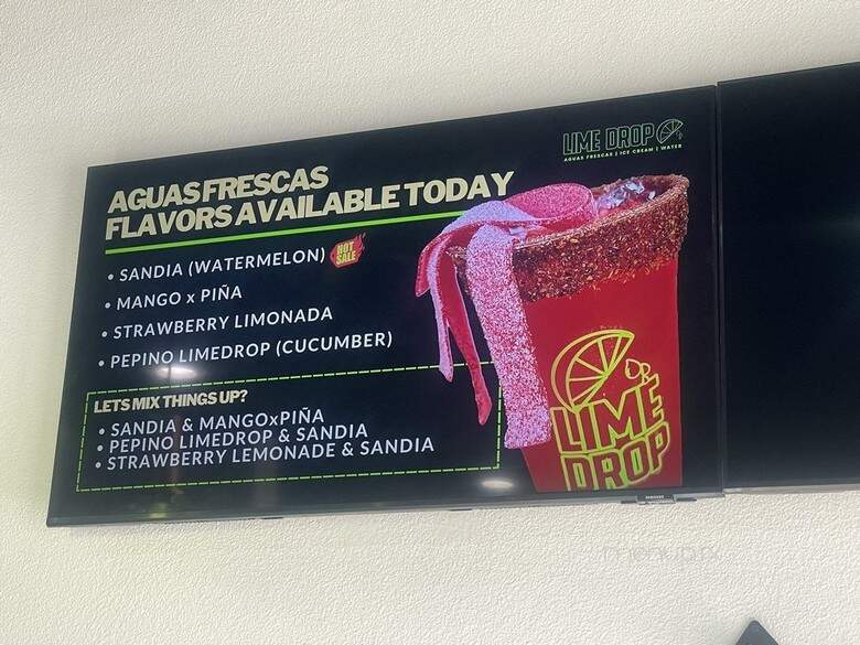 Limedrop - Bellflower, CA menu_pic