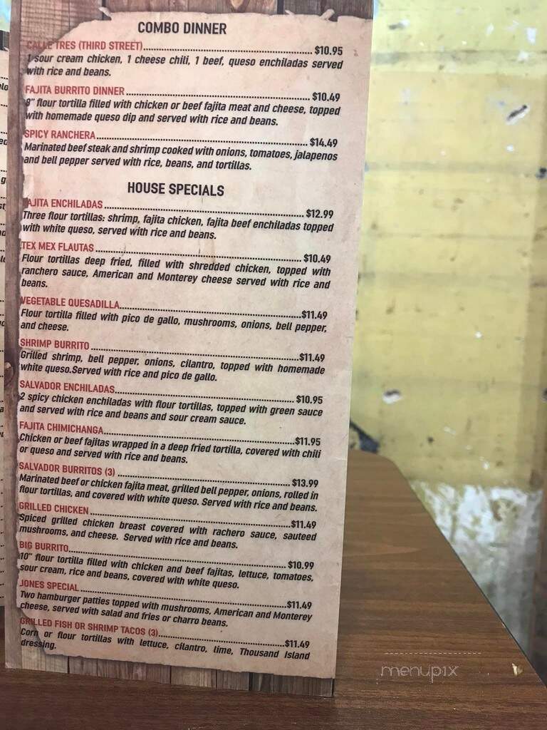 Salvador Cocina - Durant, OK menu_pic