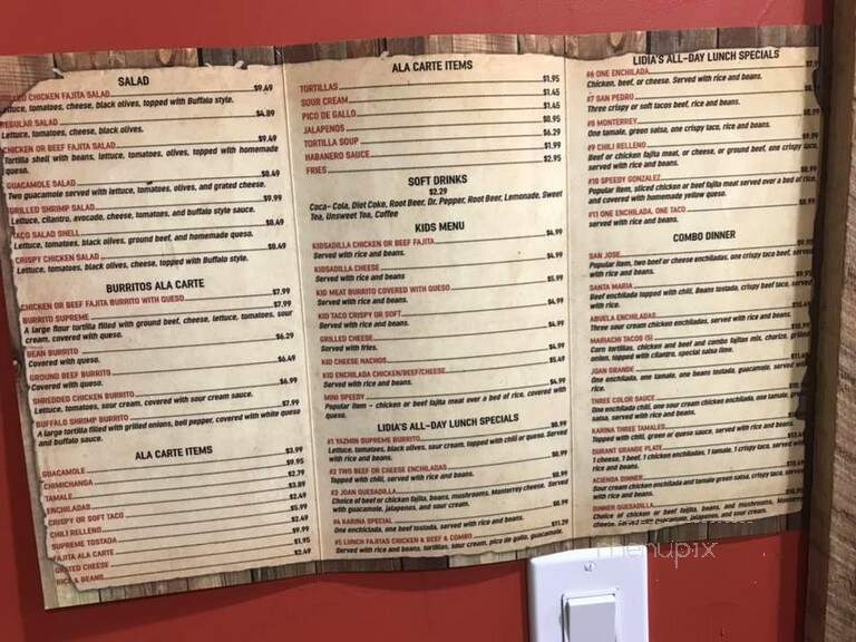 Salvador Cocina - Durant, OK menu_pic