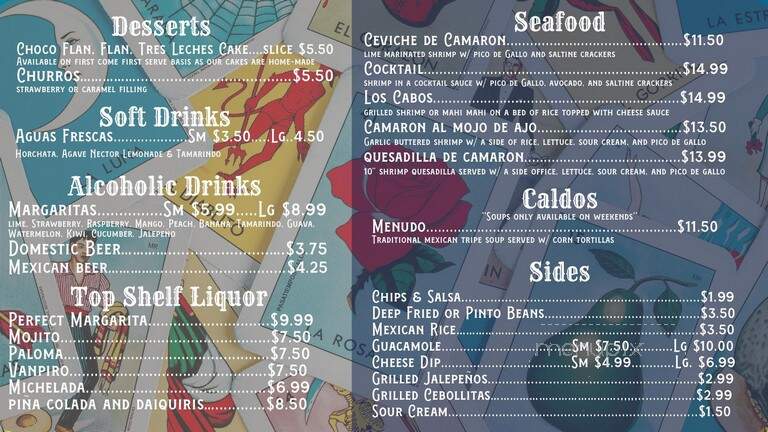 La Autentica - Rice Lake, WI menu_pic