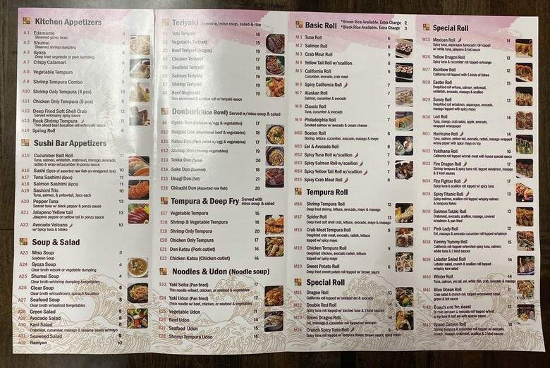 Yuki Hana - Woodland Park, NJ menu_pic