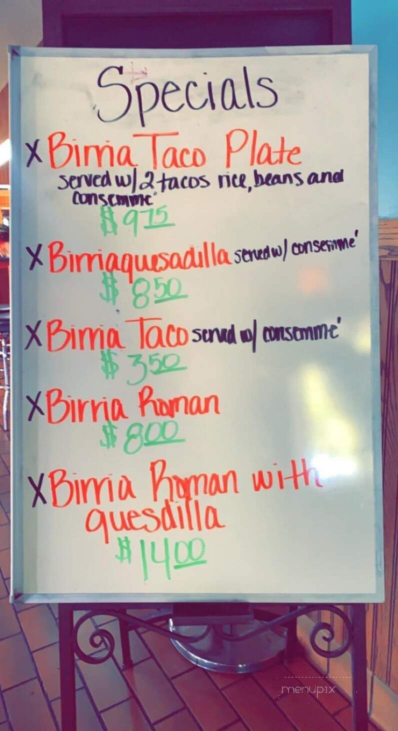 Chino's Mexican Restaurant - Gering, NE menu_pic
