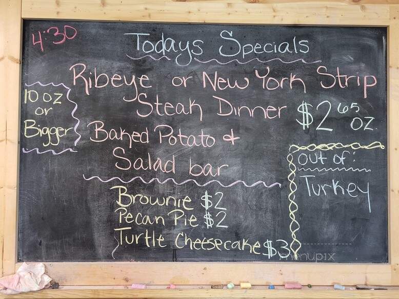 Richey's Roadhouse - Greers Ferry, AR menu_pic