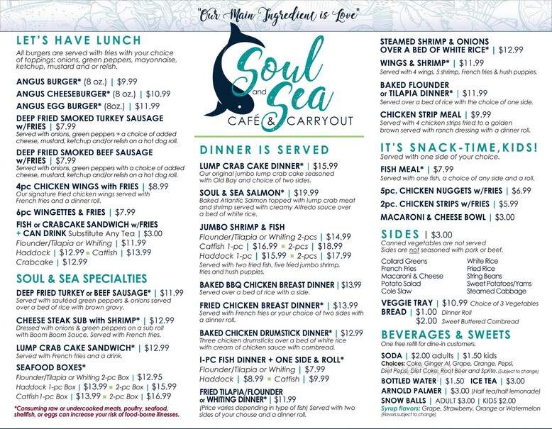 Soul & Sea Cafe & Carryout - Virginia Beach, VA