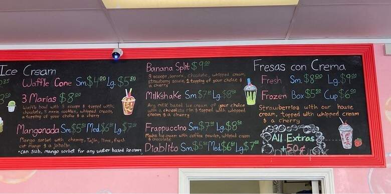 La Michoacana Paleteria Y Nieveria - Hollister, CA menu_pic