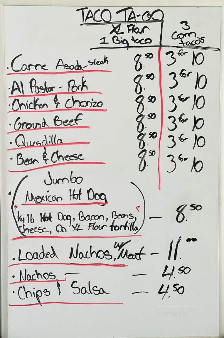 Taco Ta-Go - Shawnee, KS menu_pic