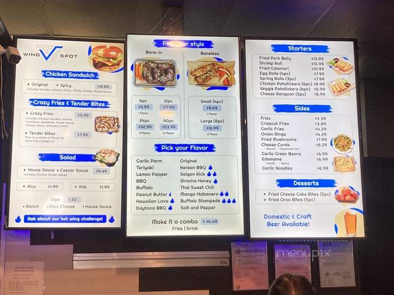 Wing Spot - Redding, CA menu_pic