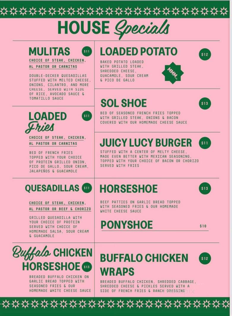 Frieda's Tacos - Taylor Springs, IL menu_pic