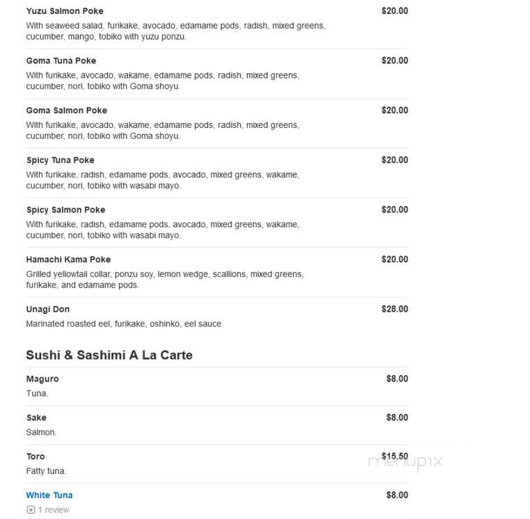 Moca Asian Cuisine - Malvern, PA menu_pic