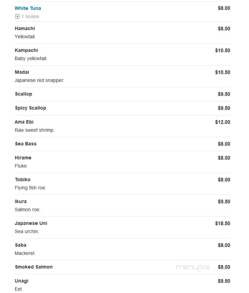 Moca Asian Cuisine - Malvern, PA menu_pic