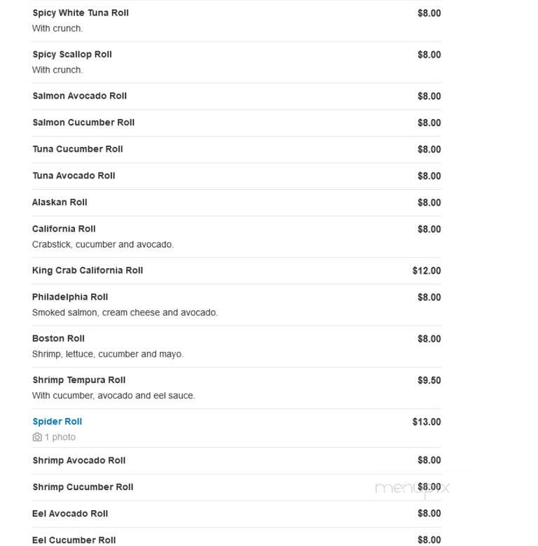 Moca Asian Cuisine - Malvern, PA menu_pic