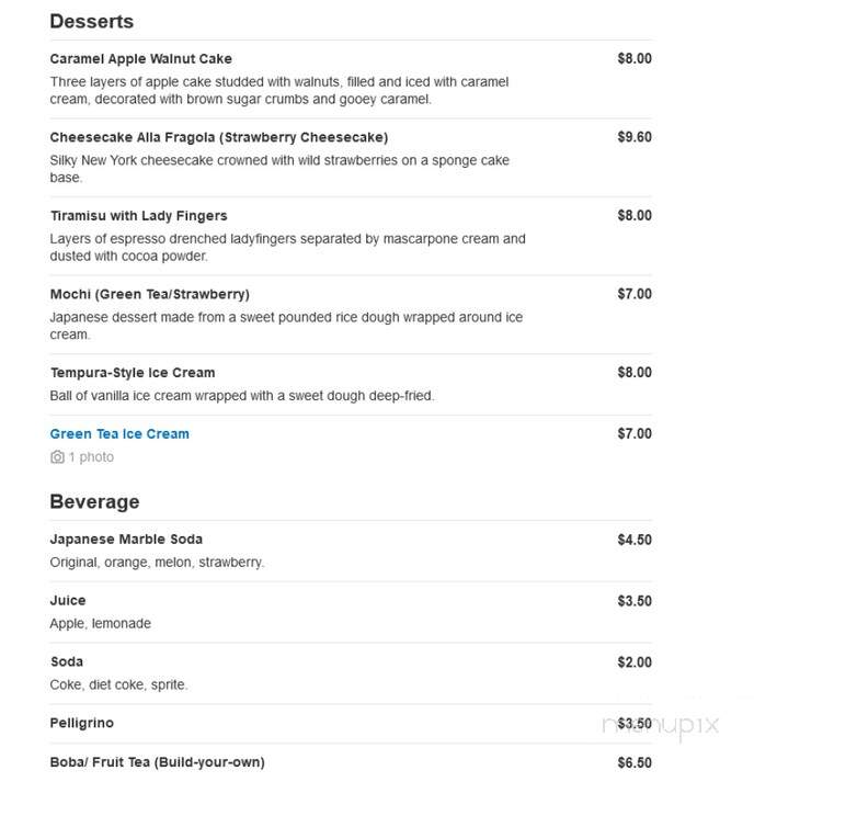 Moca Asian Cuisine - Malvern, PA menu_pic