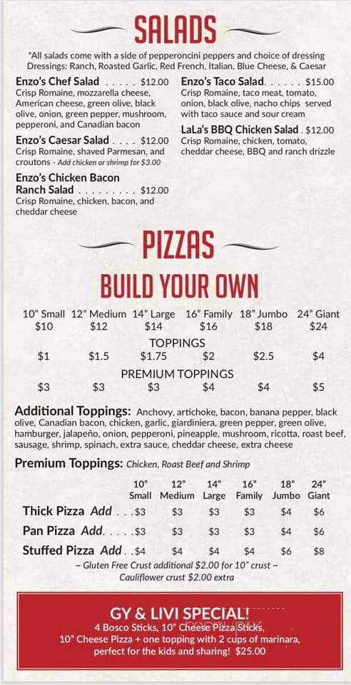 Enzo's Pizza - Elkhorn, WI