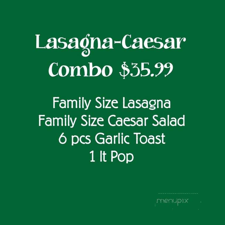 Venice House Pizza - Melfort, SK menu_pic