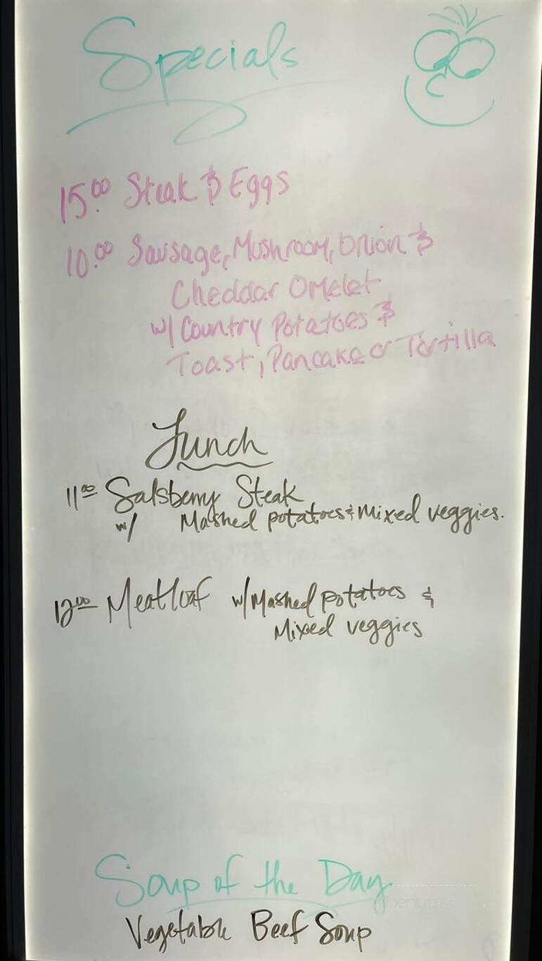 Monica's Cafe - Show Low, AZ menu_pic
