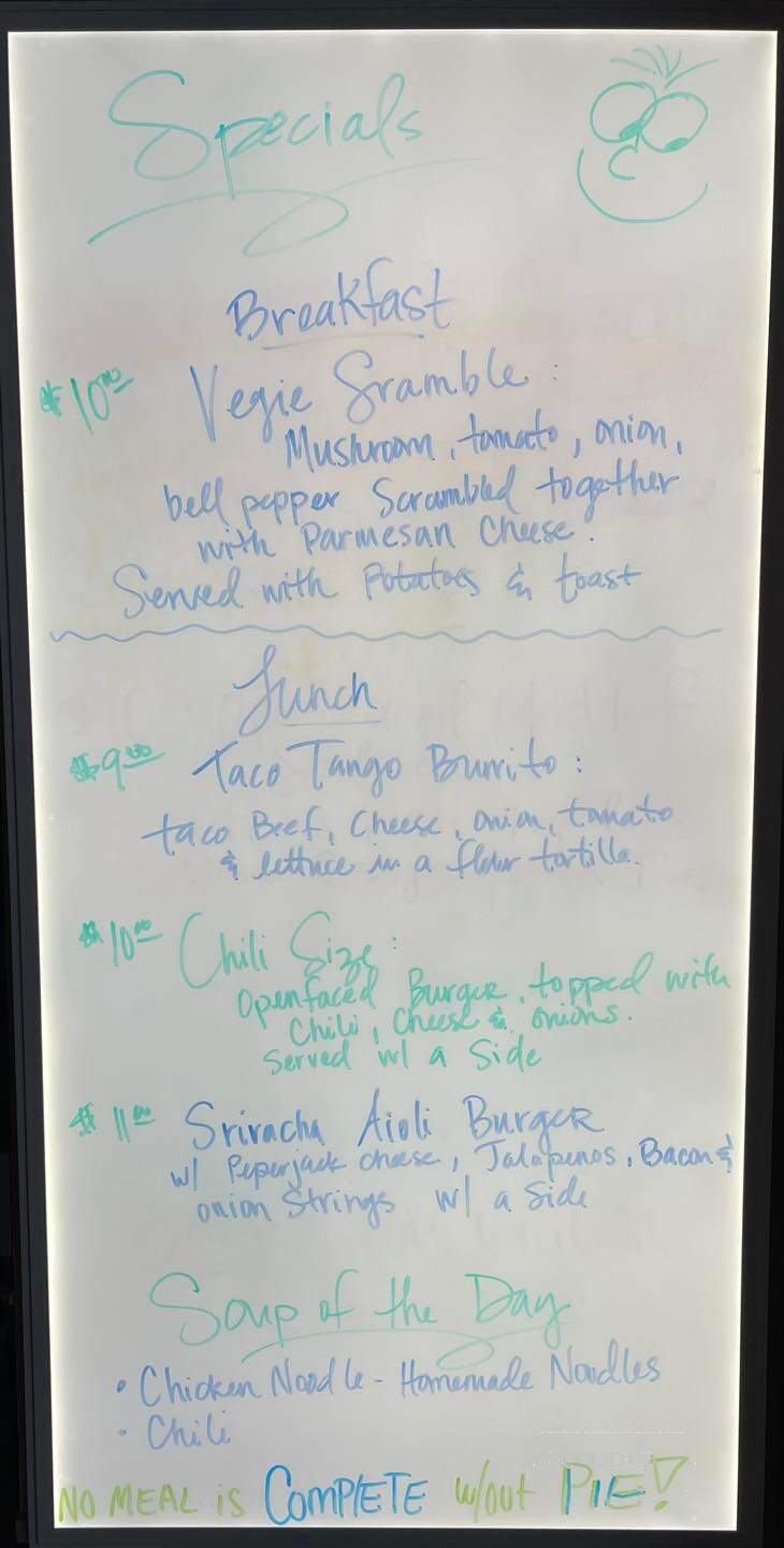 Monica's Cafe - Show Low, AZ menu_pic