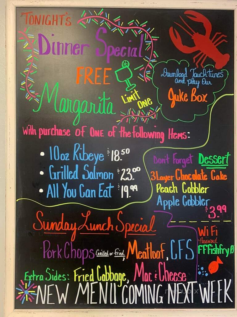 Double F Fish Fry, Boil and More - Wolfe City, TX menu_pic
