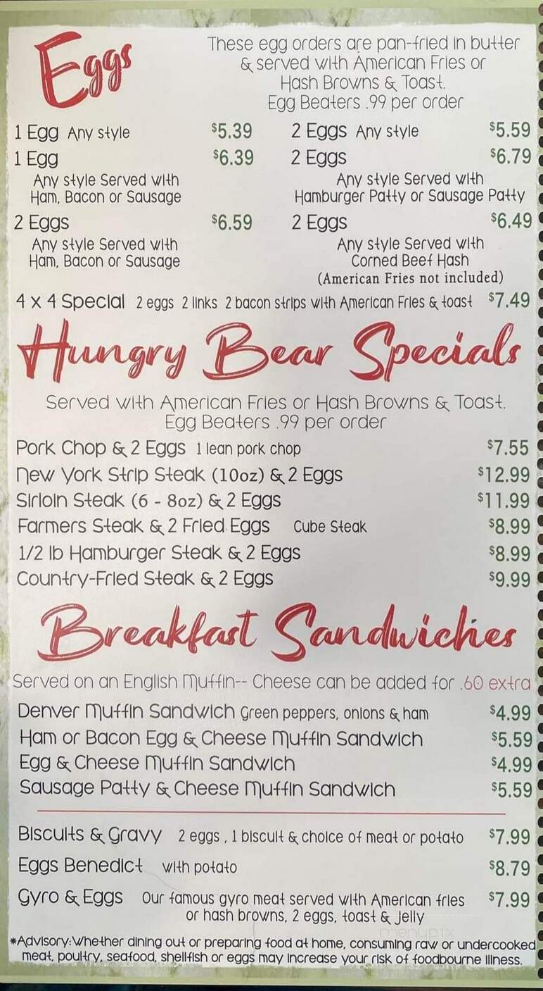 Black Bear Restaurant - Appleton, WI