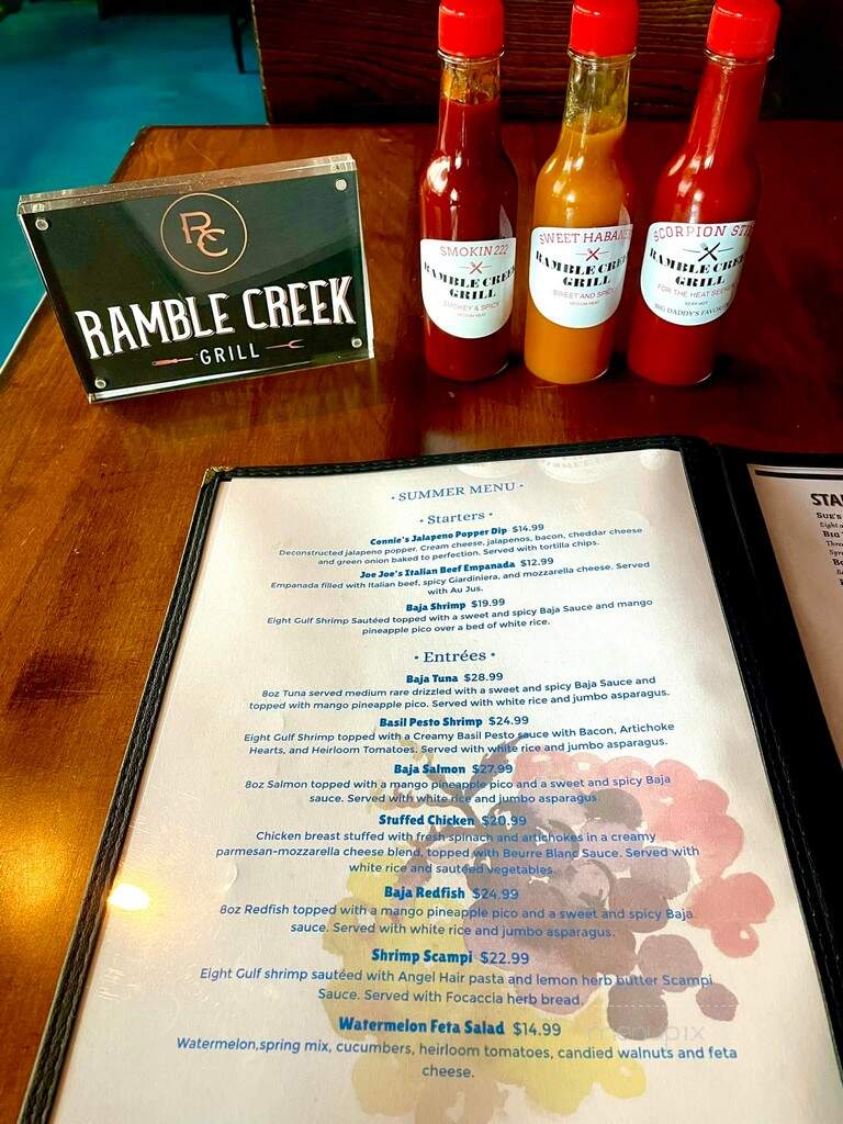 Ramble Creek Grill Riverstone - Missouri City, TX menu_pic