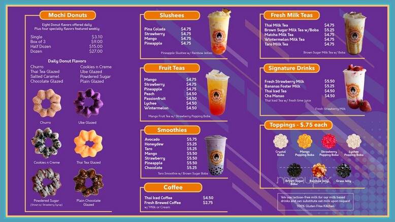 Mochi Thai'm Donuts - Colorado Springs, CO menu_pic