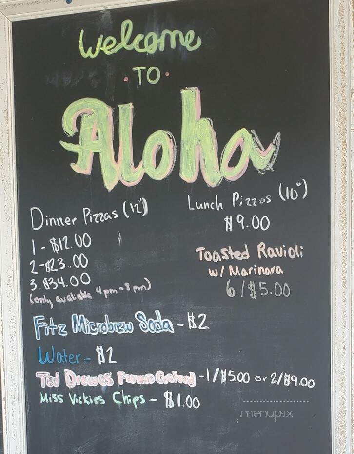 Aloha Wood Fired Pizza - Bowling Green, MO menu_pic