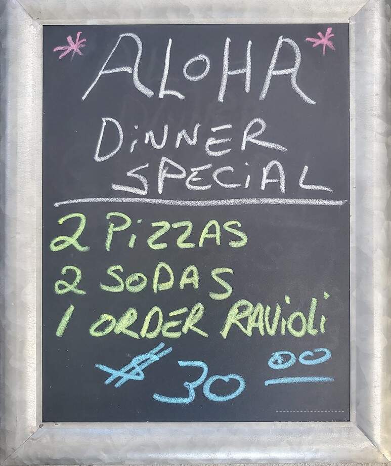 Aloha Wood Fired Pizza - Bowling Green, MO menu_pic