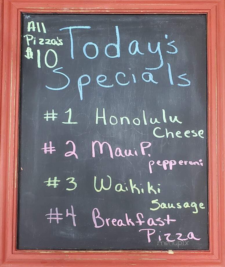 Aloha Wood Fired Pizza - Bowling Green, MO menu_pic
