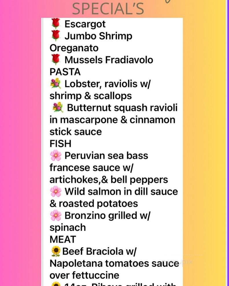 La Strega Italian Bistro and Pizzeria - DeBary, FL menu_pic