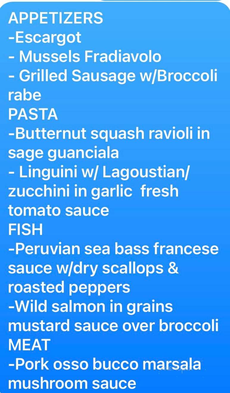 La Strega Italian Bistro and Pizzeria - DeBary, FL menu_pic