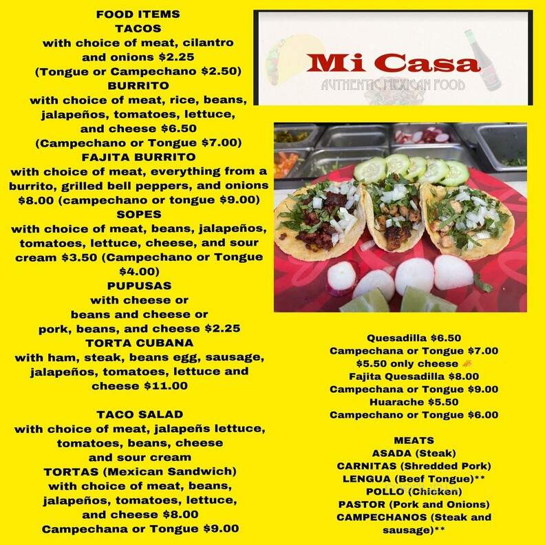 Mi Casa Taco Truck - Indian Trail, NC