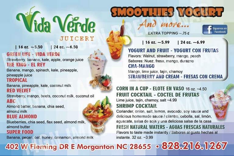 Vida Verde Juicery - Morganton, NC