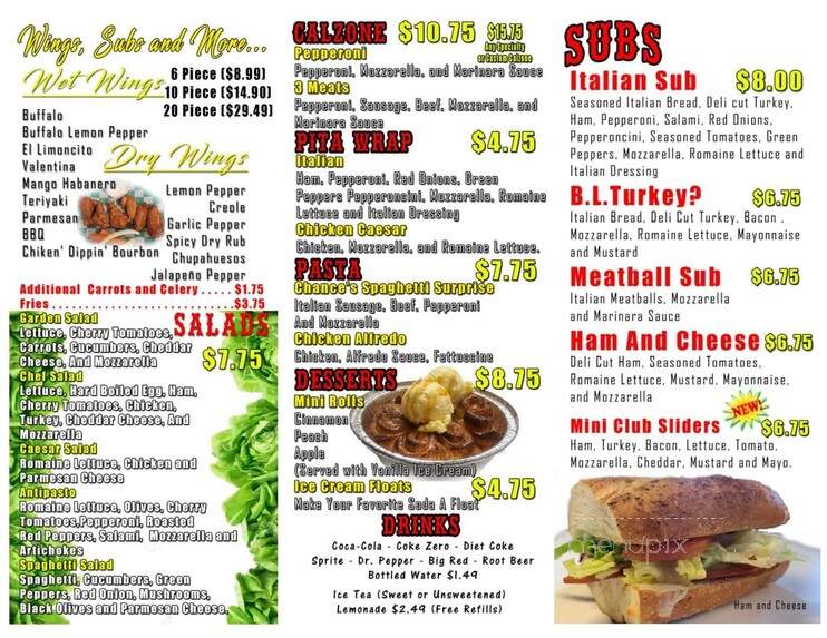 Chance and Lee's - Eagle Pass, TX menu_pic