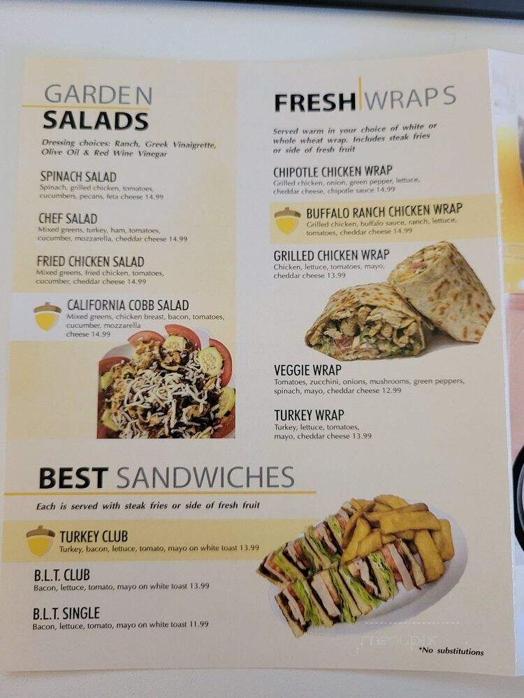 Golden Oak Pancake House - Saint Louis, MO menu_pic