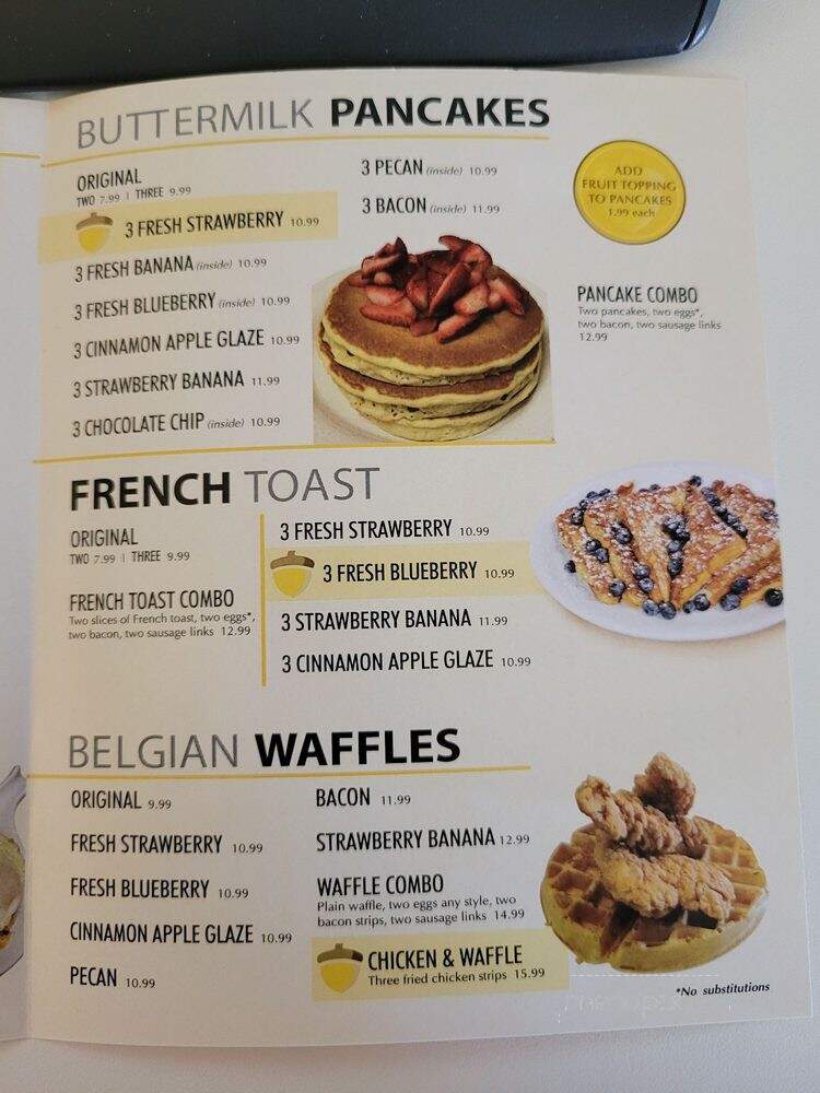 Golden Oak Pancake House - Saint Louis, MO menu_pic