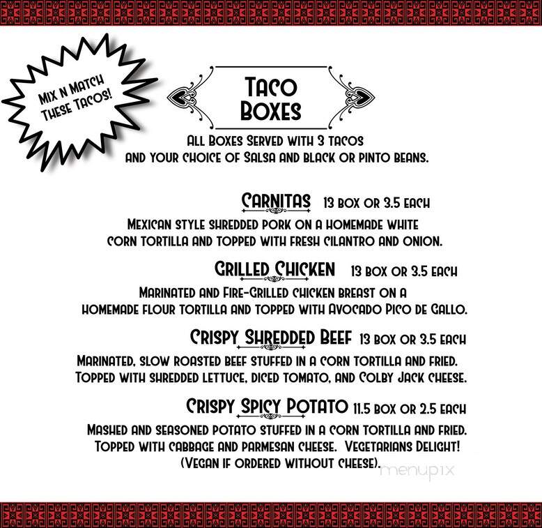 La Sirena Mexican Food - Butte, MT menu_pic